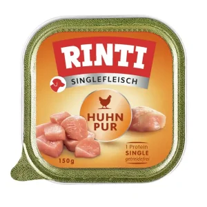 Echt Sparpaket 10 x 150 g Rinti Singlefleisch Huhn pur Hunde Nassfutter
